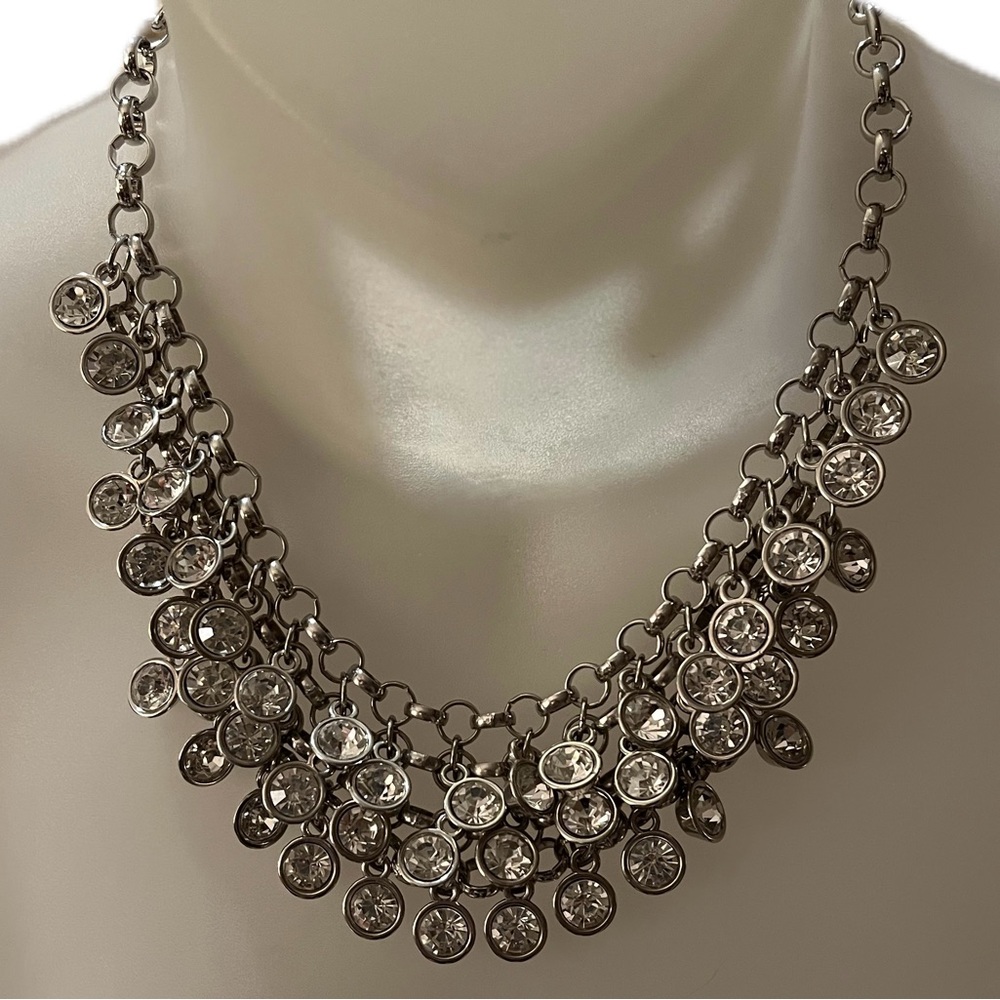 NWOT - Crystal Bib Necklace